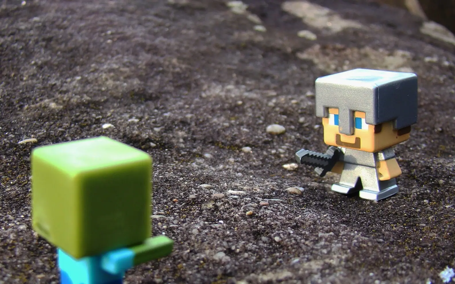 Minecraft, steve and zombie